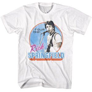 Rick Springfield Concert Tour 1981 T-Shirt Classic Rock Music Fan Gift 79